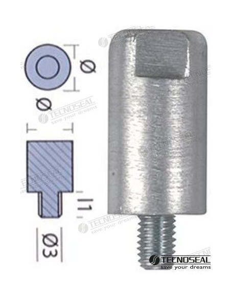 anode pour yanmar 6GHA/6GHD/6CX
