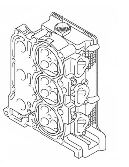 culasse nue DF40A DF50A DF60A de 2010 et +