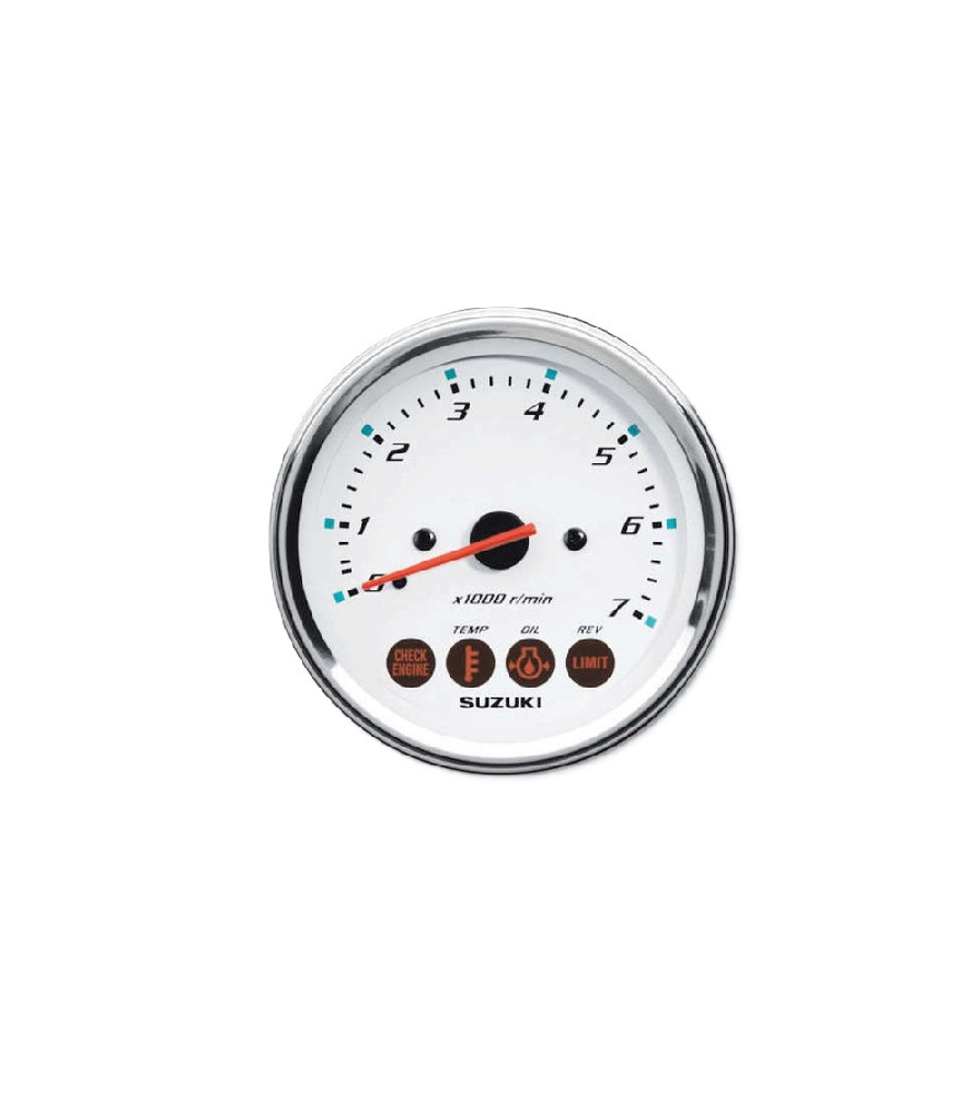 compteur compte-tours analogique blanc