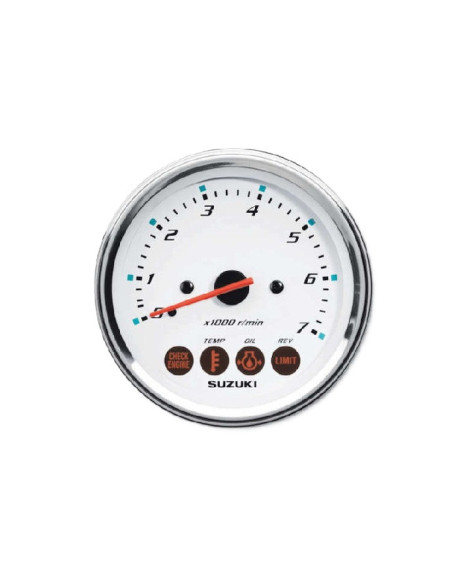compteur compte-tours analogique blanc