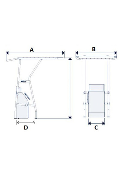 T-top tube diam 44