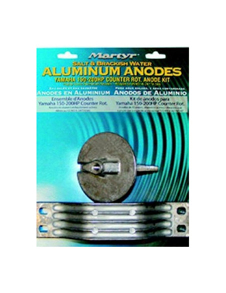 kit anodes alu yamaha 150 / 200 cv contre rotation