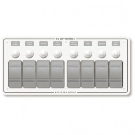 tableau électrique profilé plastique gris 8 positions