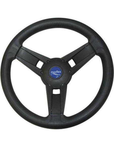 volant noir mat  3 branches diam 350mm