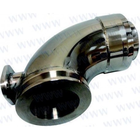 coude inox pour volvo 30 / 40 sans support coude inox pour volvo 30 / 40 sans support