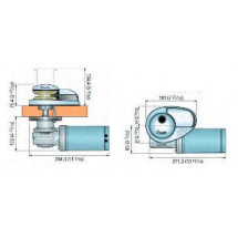 guindeau vertical 500W - 12V - chaîne de 6