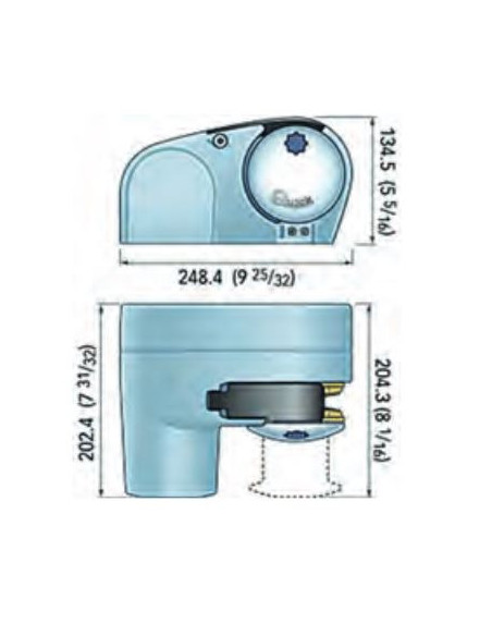 guindeau horizontal 500W - 12V - chaîne de 6