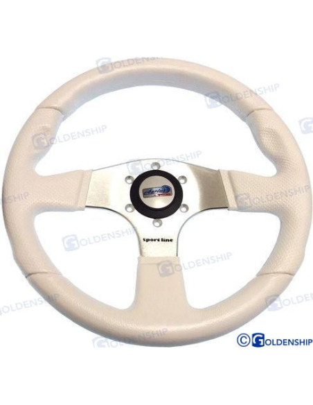 volant atlantic blanc 3 branches diam 350mm
