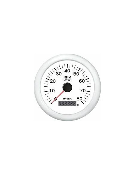 compteur 2 fonctions : compte tours 8000 trs + heure