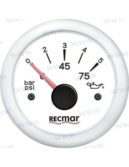 compteur pression d'huile 0/5 bars - 10/184°