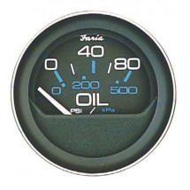 indicateur de pression d'huile 80 psi américain noir