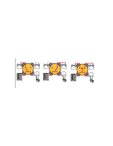 coupleur pour 4 positions 350A