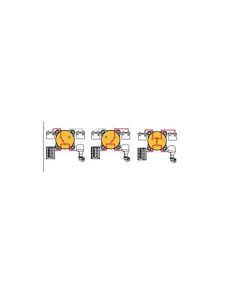 coupleur pour 4 positions 350A