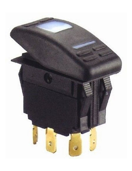 interrupteur à voyant on/off/mom on 5 terminaux