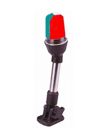 feu tricolore 360°  - mât 25cm rabattable
