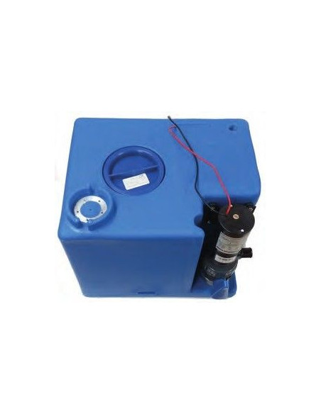 réservoir eaux noires 56L avec pompe macératrice 45x40x35 - 12V